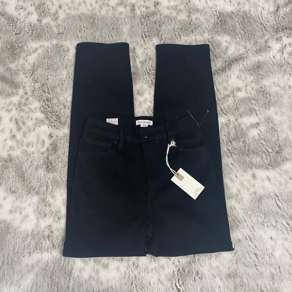 Good American High Rise Straight Leg Jeans | Good American Good Classic Jeans